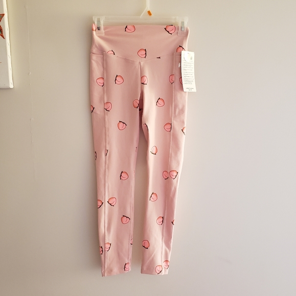 PINK Victoria's Secret Pants - PINK Sport Peach Print Leggings